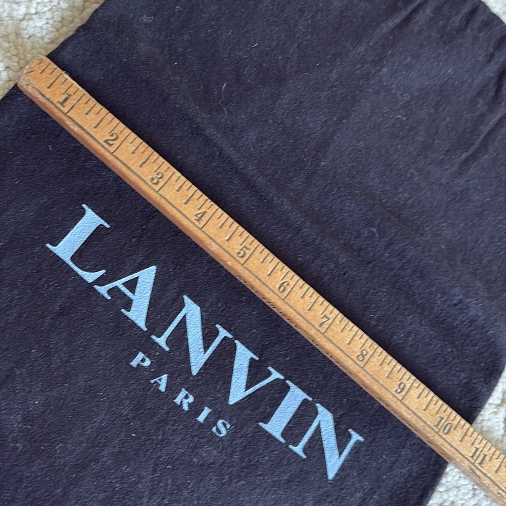 Authentic Lanvin Paris Black Drawstring Dust Bag - image 4